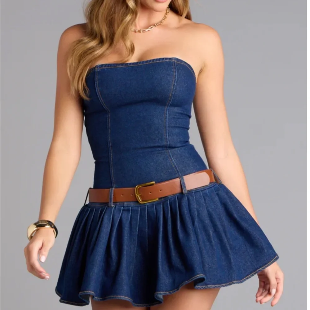 Flirt Factor Belted Denim Dress | Size: XS | Windsor Flirt Factor Belted Denim Dress | Size: XS | Windsor